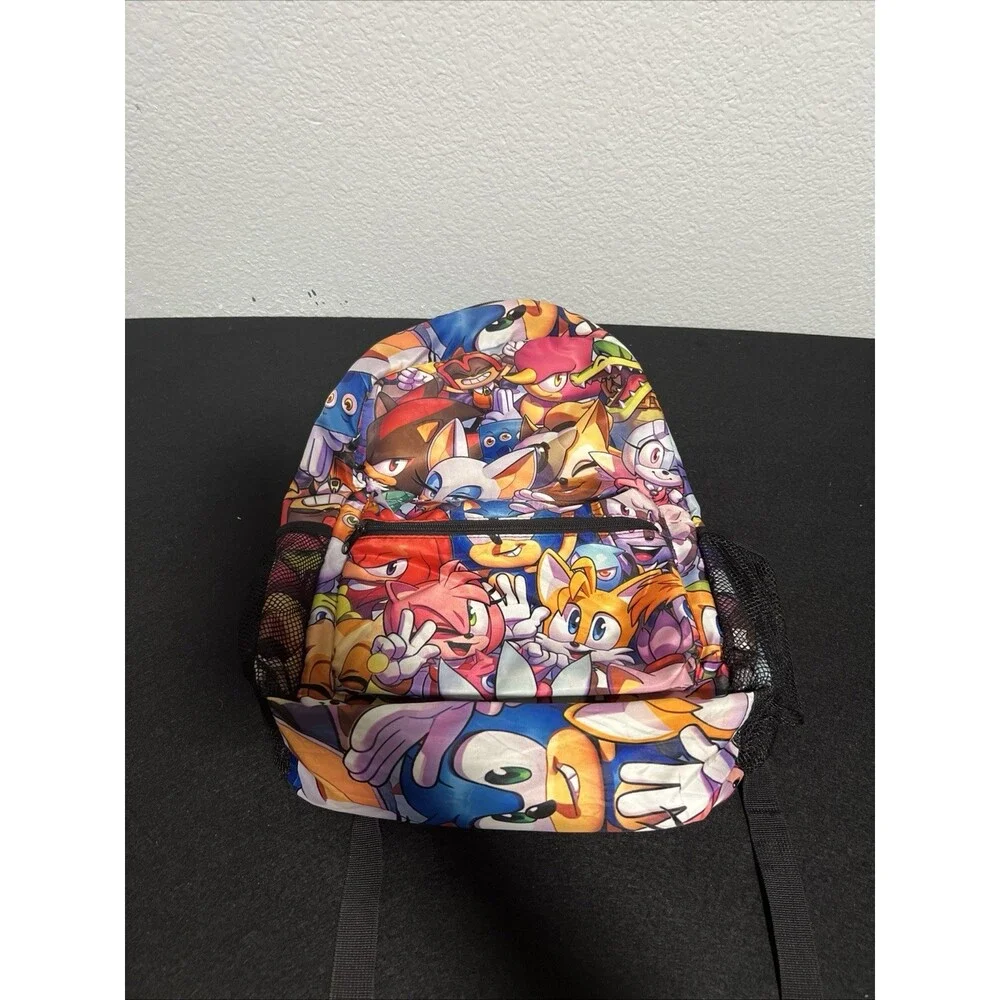 Sonic the Hedgehog Large Backpack Tails Shadow Knuckles Super Sonic Bag Sega